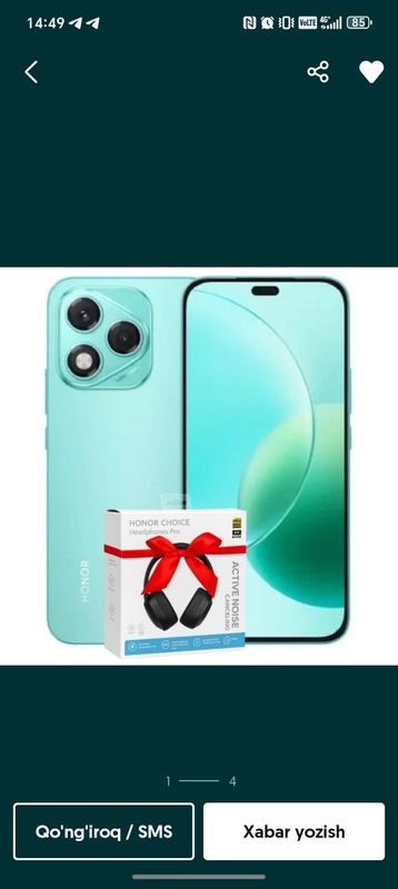 Honor 400 lite padarkasi bilan