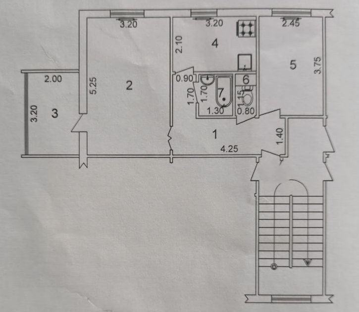 Авиасозлар-2 2в3/3/5 52м² Кирпич.