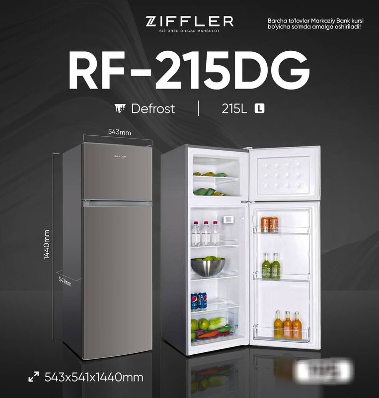 Muzlatgich Ziffler RF-215DG Muzlatgich Ziffler RF-215DG