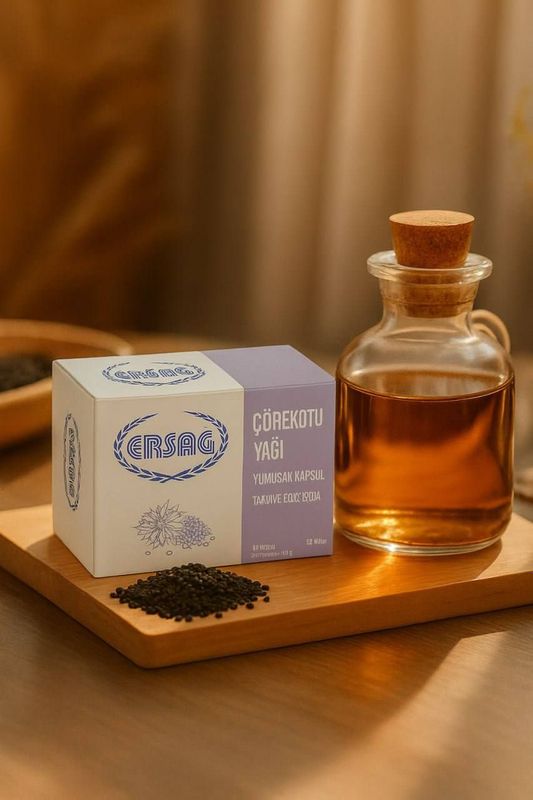 Qora sedana yogʻi Ersag mahsulotlari Turkiya brend
