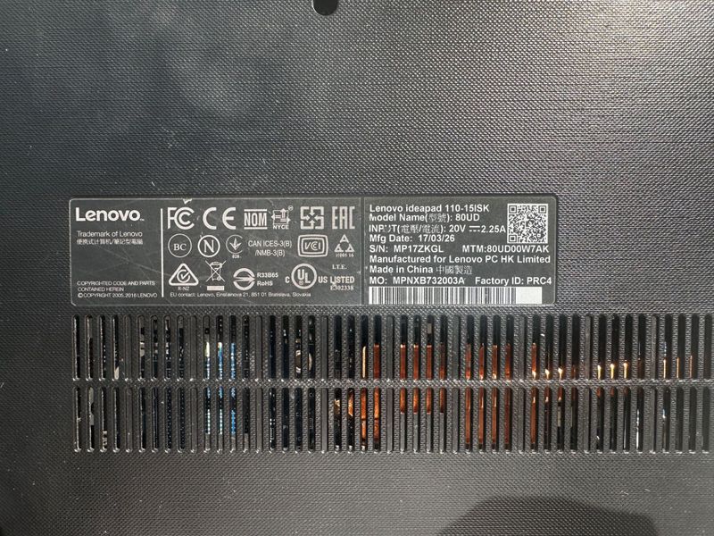 Ноутбук Lenovo Intel R core TM I 3 6006 U Ноутбук Lenovo Intel R core TM I 3 6006 U