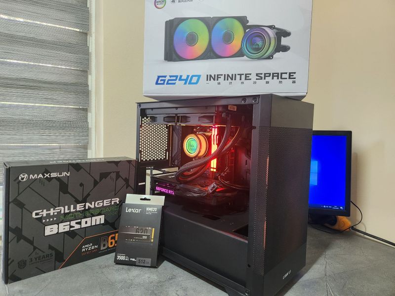 Мощный компьютер Ryzen 5 7400F/Fury16Gb/3060 Мощный компьютер Ryzen 5 7400F/Fury16Gb/3060