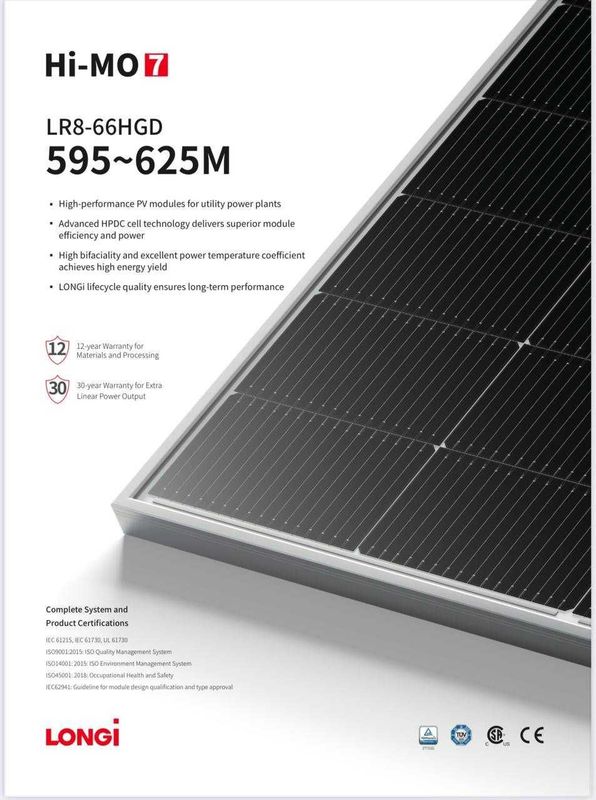 Longi Hi-Mo 7 Solar panellari Longi Hi-Mo 7 Solar panellari