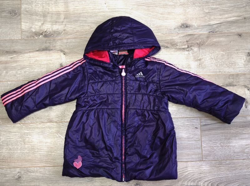 Детская куртка для девочки adidas на 4-6 лет