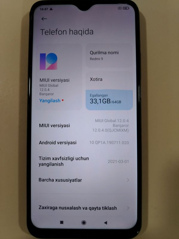 Redmi 9 Telefoni