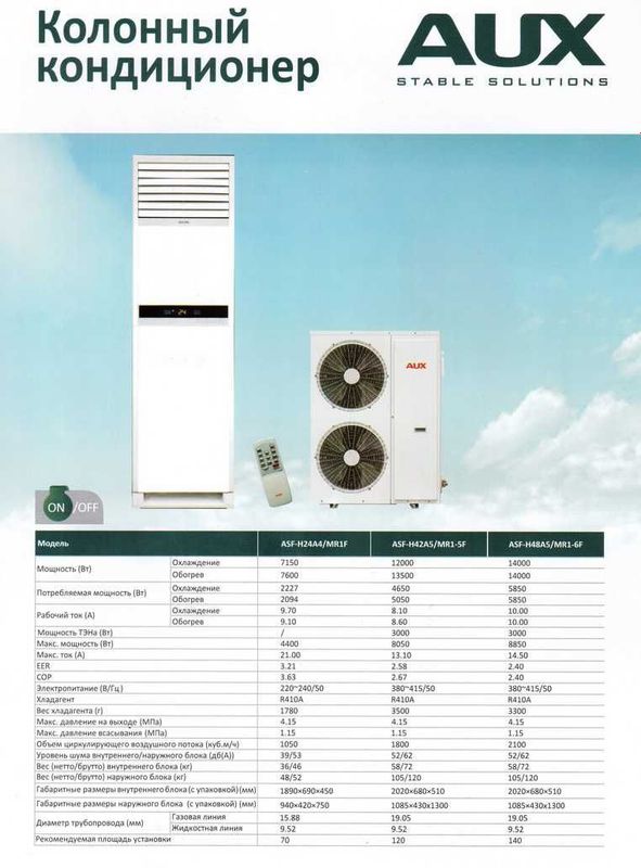 Колонный кондиционер AUX 24 BTU | До 70 м² | Установка и доставка Колонный кондиционер AUX 24 BTU | До 70 м² | Установка и доставка