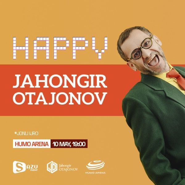 Jahongir Otajonov konsert humo arena 10-may. 2025. 19:00 22:00. Jahongir Otajonov konsert humo arena 10-may. 2025. 19:00 22:00.
