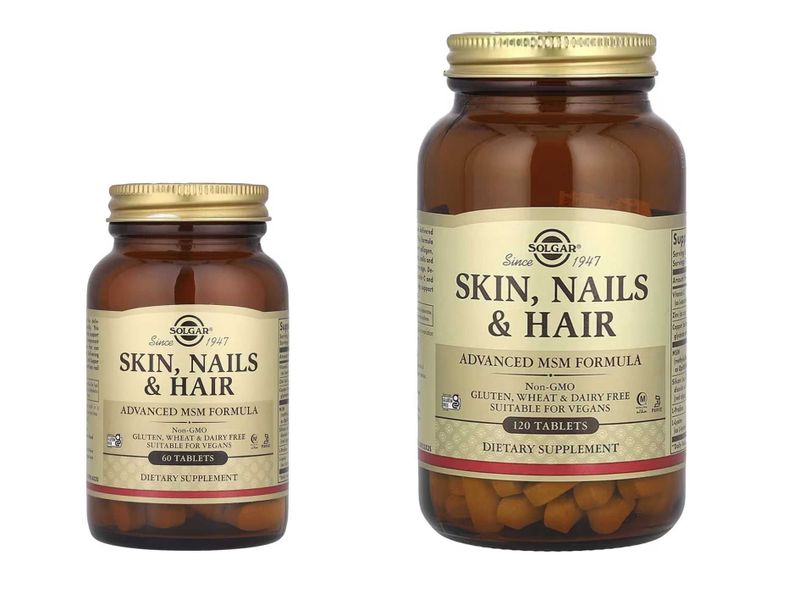 Solgar кожа ногти волосы с МСМ Skin Nails Hair