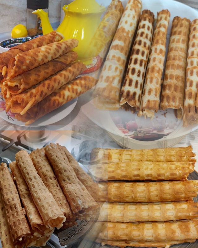 Трубочки со сгущенкой Трубочки со сгущенкой