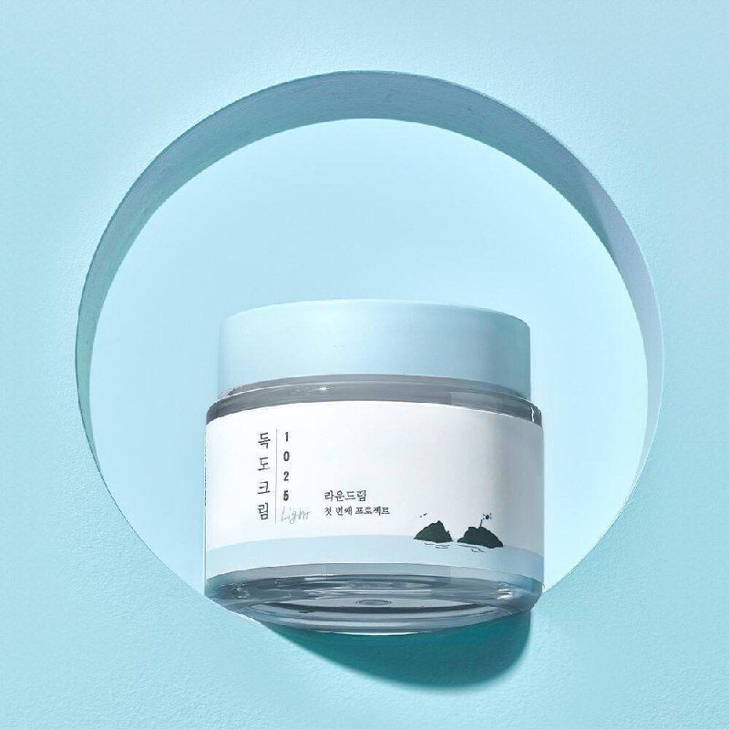 Лёгкий увлажняющий крем с комплексом минералов Round Lab 1025 Dokdo Light Cream Лёгкий увлажняющий крем с комплексом минералов Round Lab 1025 Dokdo Light Cream