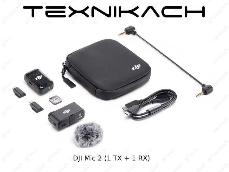 Yangi • DJI Mic 2 (1 TX + 1 RX) • Dastavka Yangi • DJI Mic 2 (1 TX + 1 RX) • Dastavka