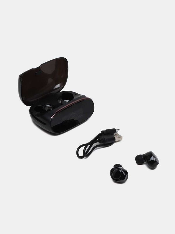 Беспроводные наушники TWS M38 + Power Bank 1200 мАч — чёрные Беспроводные наушники TWS M38 + Power Bank 1200 мАч — чёрные