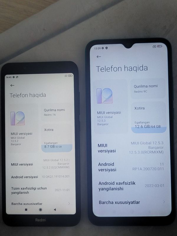 Redmi 9C va redmi 7A sotiladi Redmi 9C va redmi 7A sotiladi