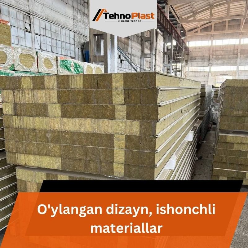 Sendvich panel • Eng Yuqori Sifat KAFOLATLANGAN Tehnoplastda