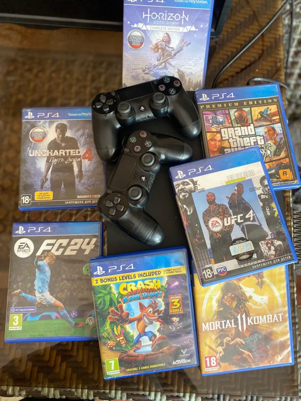 Sony PlayStation 4 slim + игры