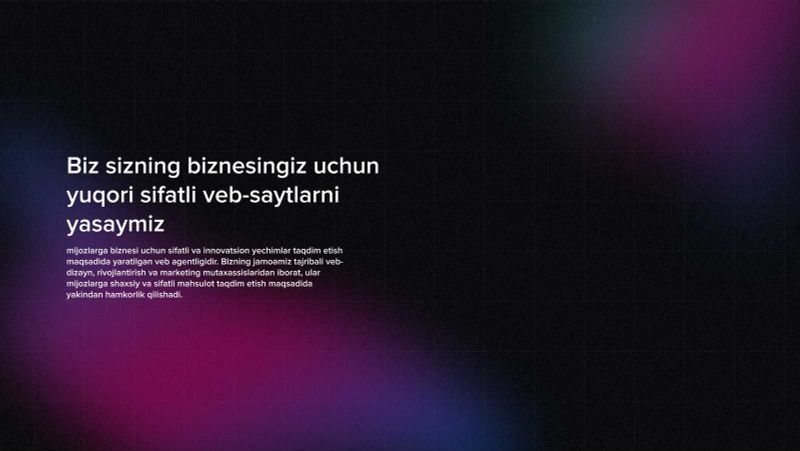 Biznesingiz uchun web-sayt xizmatlari | Zakiy IT Company