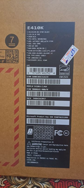Tezlikda sotiladi. ASUS VIVOBOOK E 410K. Tezlikda sotiladi. ASUS VIVOBOOK E 410K.