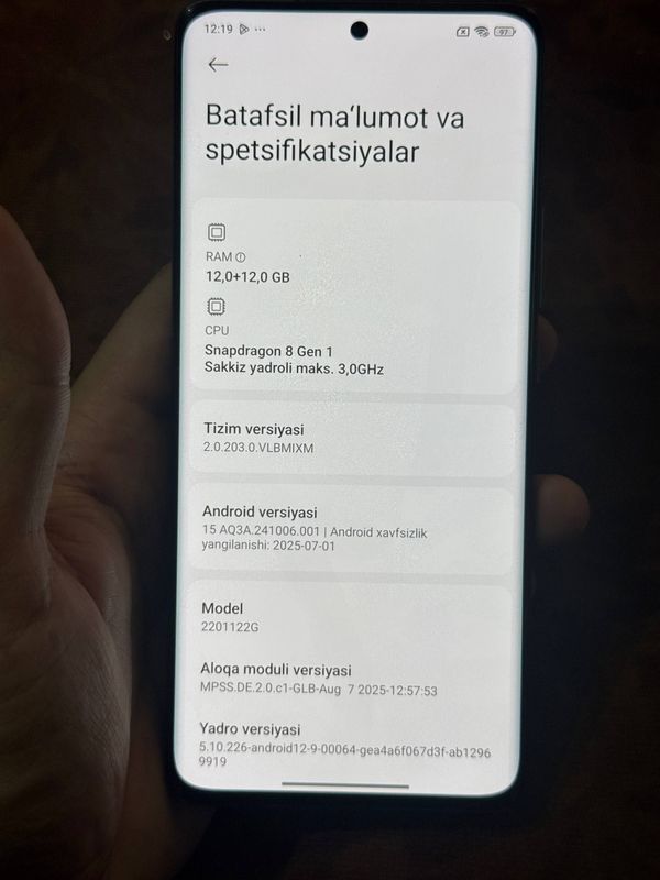 Telefon markasi: Xiaomi Telefon markasi: Xiaomi