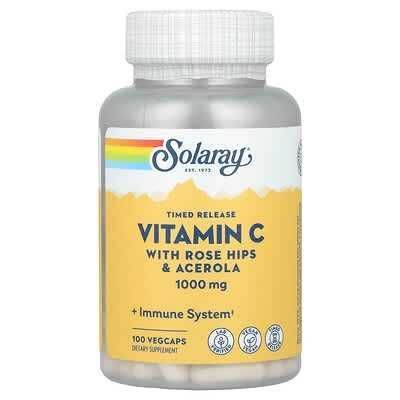 Vitamin C with Rose Hips & Ace 1000mg Solaray N100