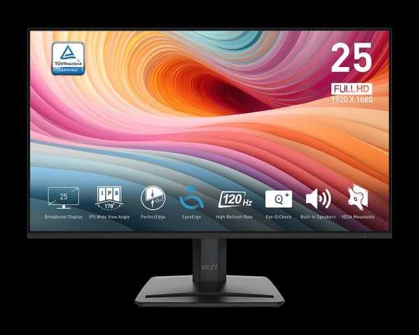 Монитор MSI - 24,5″ PRO MP251 IPS, 1mc, 100hz, FHD, HDMI+VGA, Speaker Монитор MSI - 24,5″ PRO MP251 IPS, 1mc, 100hz, FHD, HDMI+VGA, Speaker