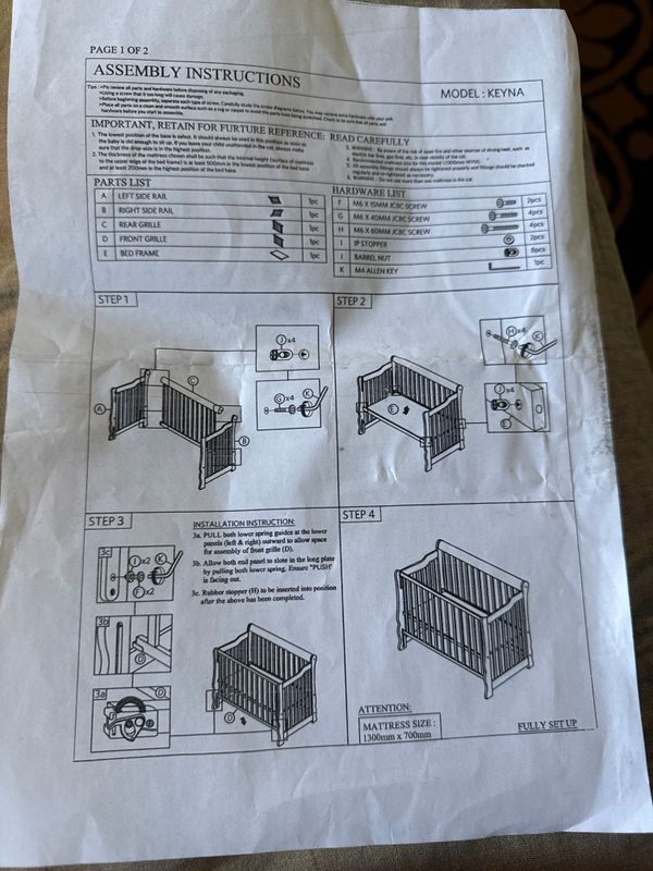 Новый детский кровать Новый детский кровать