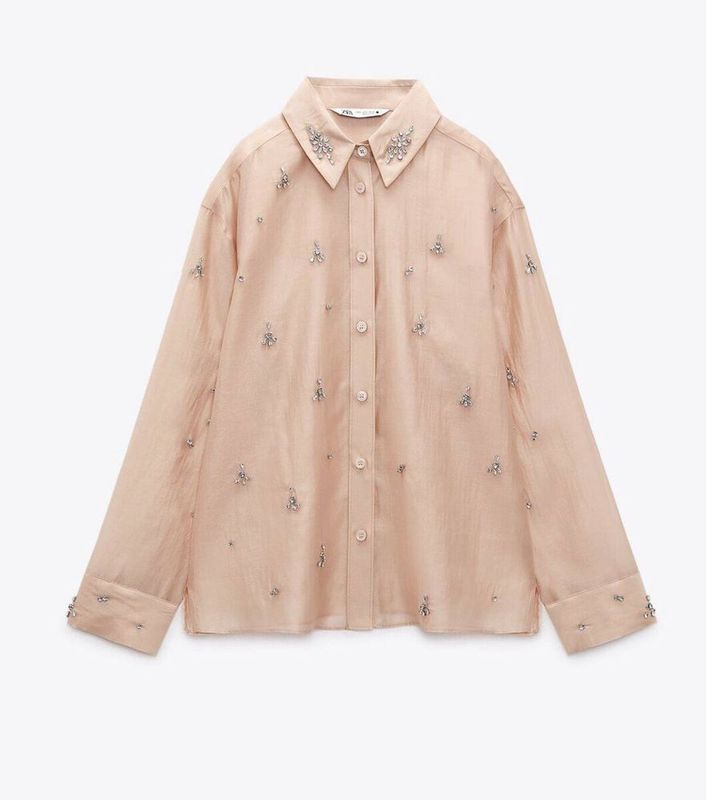 Рубашка Zara с камушками Рубашка Zara с камушками