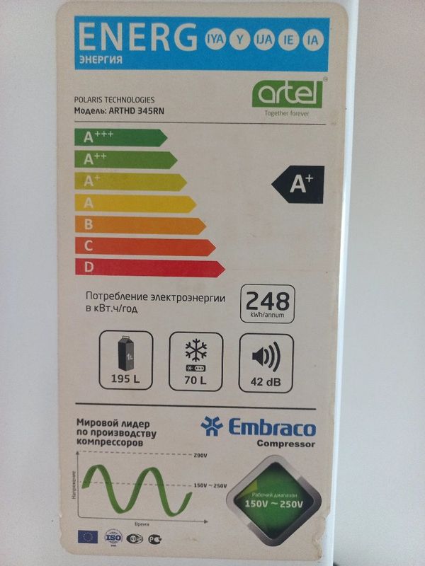 Arrel xolodilnik model Arthd 345rn
