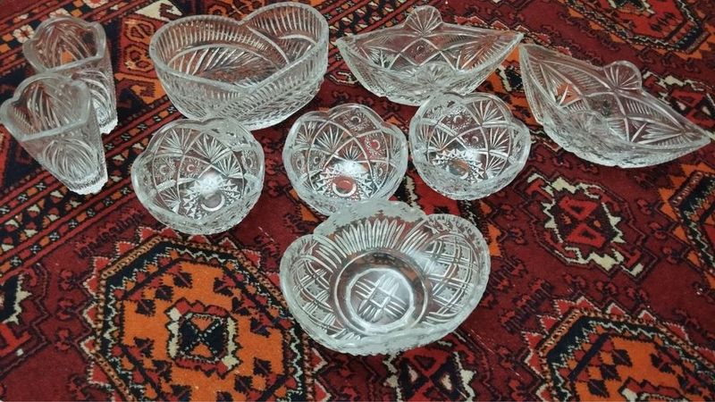 Хрустальный набор посуды, цена за шт 100,000 сум Хрустальный набор посуды, цена за шт 100,000 сум