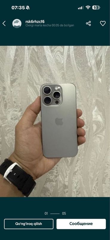 Iphone 15 pro max 96% yomkost Iphone 15 pro max 96% yomkost