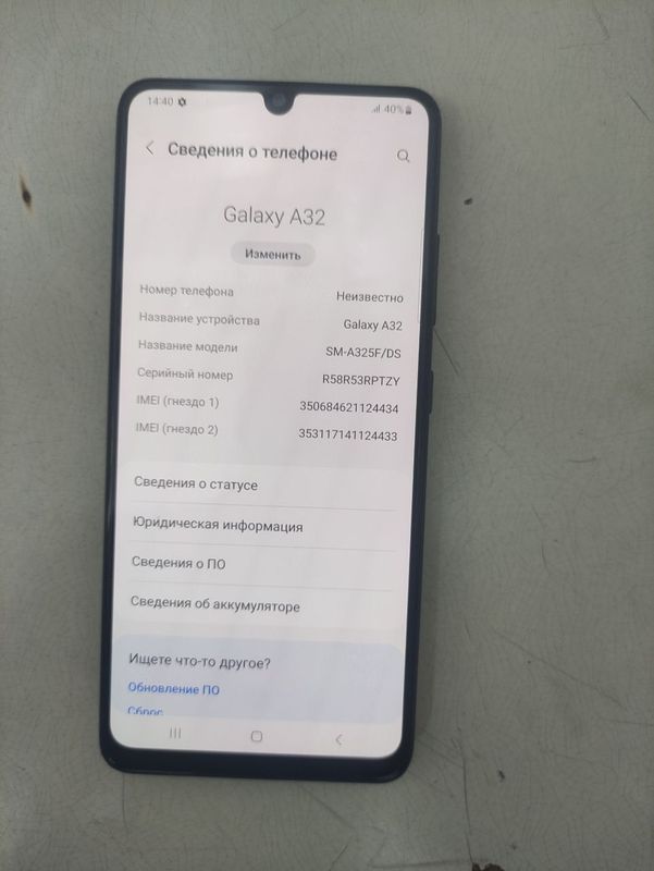 Samsung a32 64 tali xolati zor aybi yuq