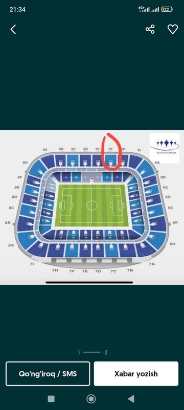 Oʻzbekiston Qatar futbol oʻyiniga bilet bor. Yahshi Sektor bor. yaxshi