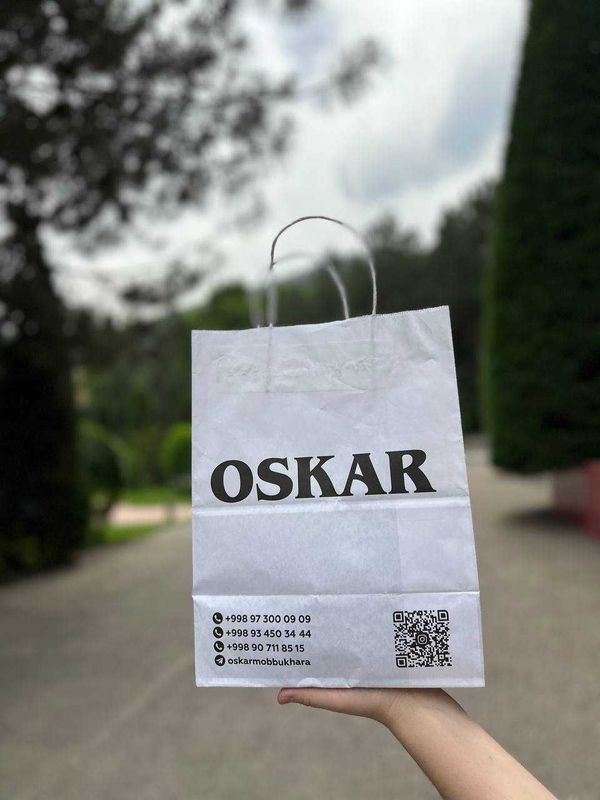 Logotip tushurilgan Qog’oz paketlar