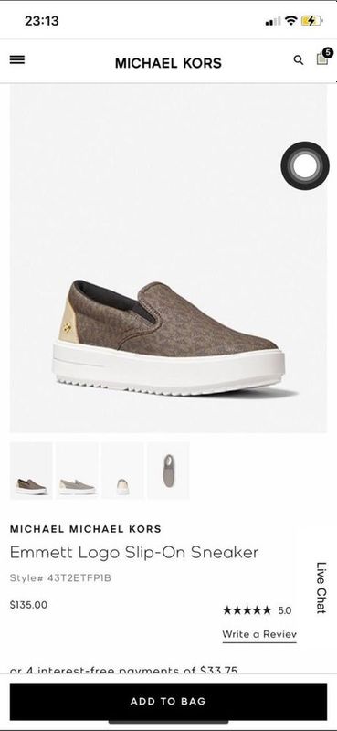 Слипоны Michael Kors, 36 размер Слипоны Michael Kors, 36 размер