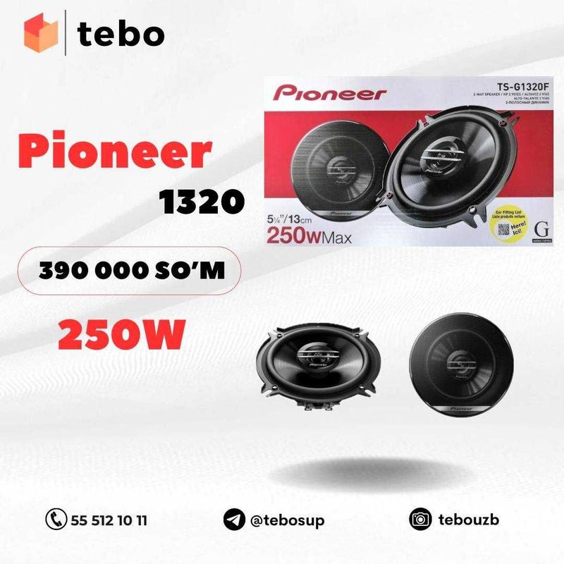 Pioneer TS-G1320F 250W kalonka