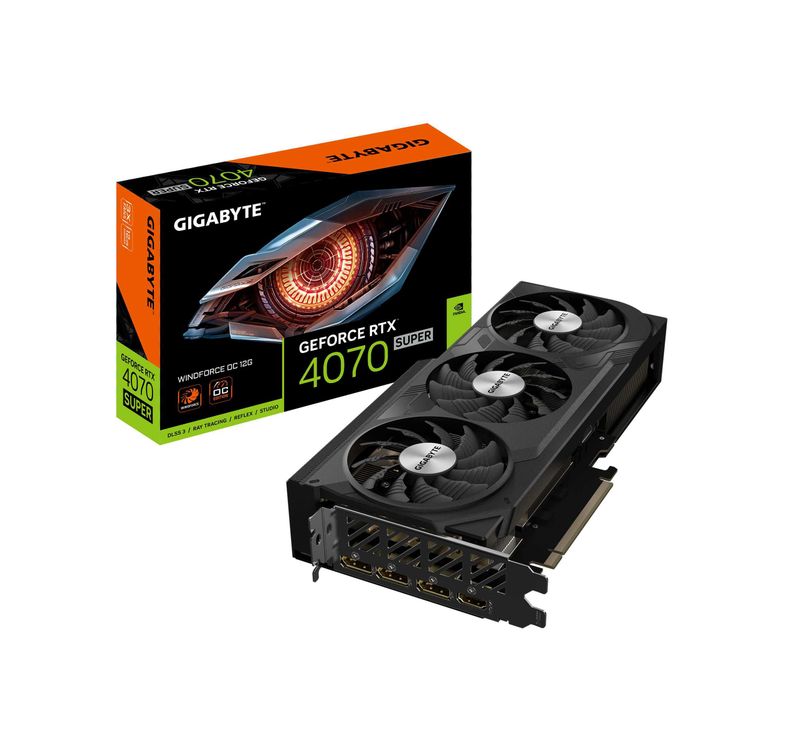 ; Видеокарта GIGABYTE RTX4070Super 12GB WindForce OC