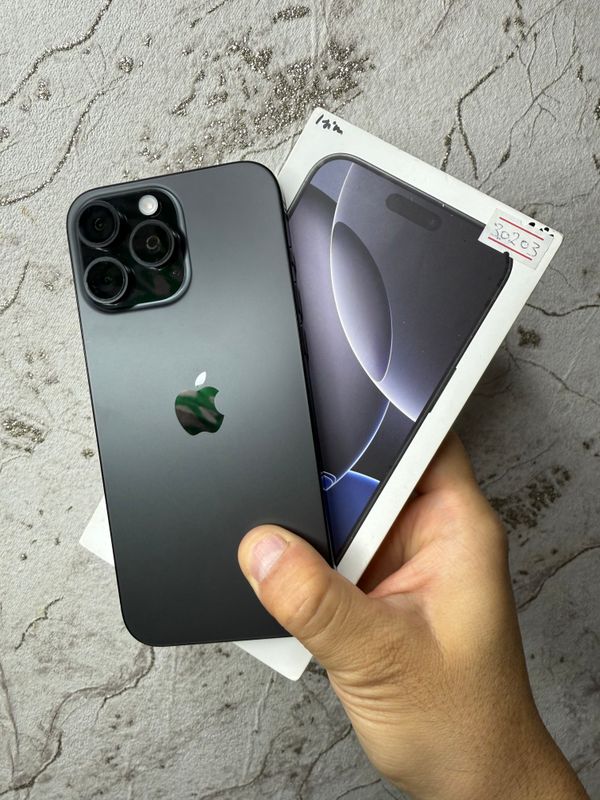 iPhone 16 ProMax 256Gb Black Akk: 100% Kelwamiz iPhone 16 ProMax 256Gb Black Akk: 100% Kelwamiz