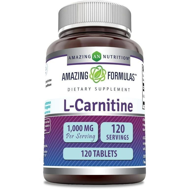 L-Carnitine Amazing Formulas — 1000 мг, 120 таблеток L-Carnitine Amazing Formulas — 1000 мг, 120 таблеток
