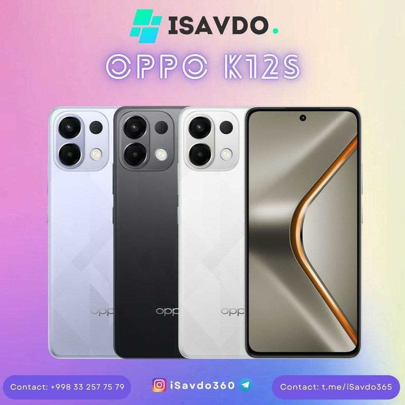 Oppo K12s (Oldindan to`lovsiz | Без предоплаты) (Рассрочка) Oppo K12s (Oldindan to`lovsiz | Без предоплаты) (Рассрочка)