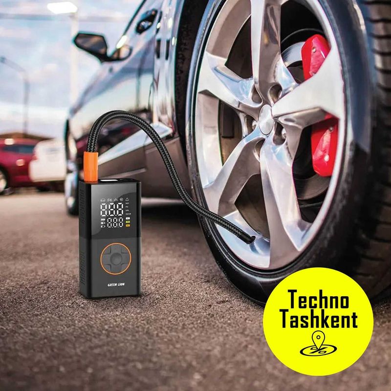 Автомобильный компрессор Green Lion Inflator GTL-01, электронасос