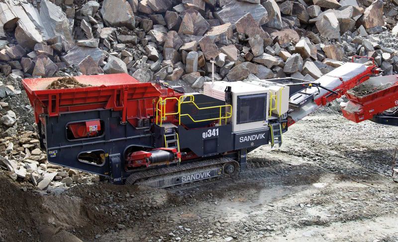 Мобильная щековая дробилка Sandvik QJ341