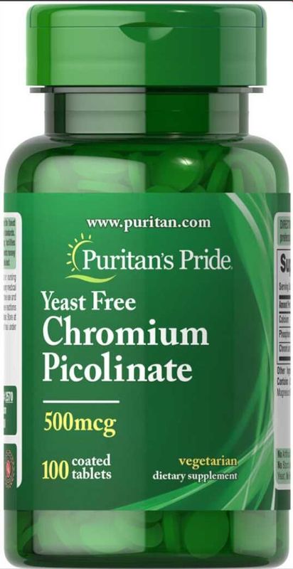 Puritan's Pride Chromium Picolinate 500 mcg