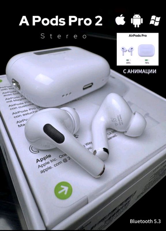 Airpods pro 2 naushnigi stereo