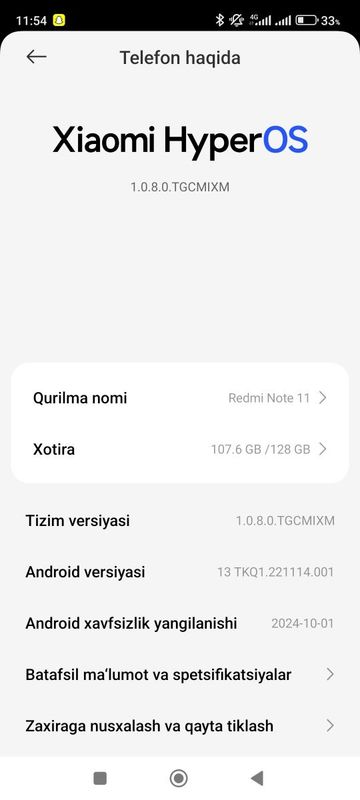 Redmi Not 11 Telefon sotiladi Redmi Not 11 Telefon sotiladi