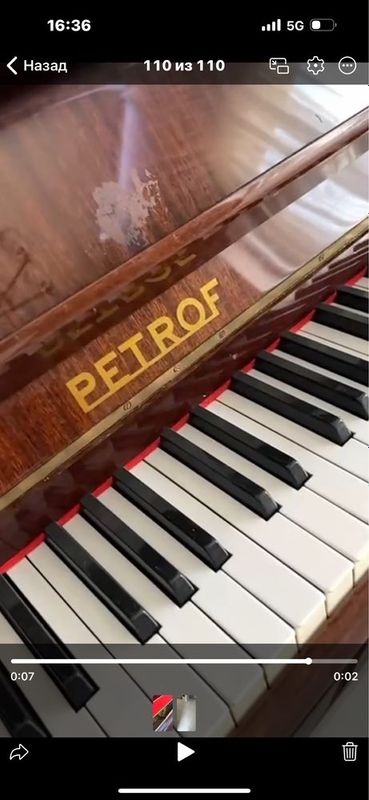 Pianino petrof b/u kelishilgan narxda