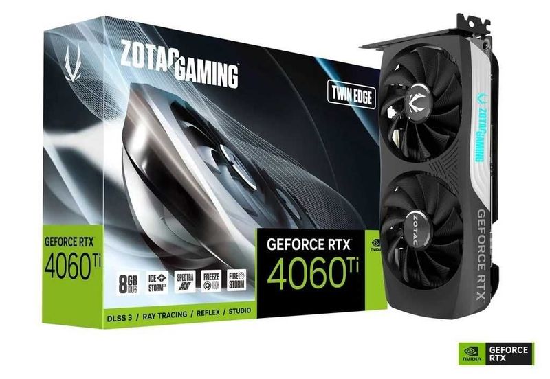 Видеокарта ZOTAC GeForce RTX 4060 Ti-8gb