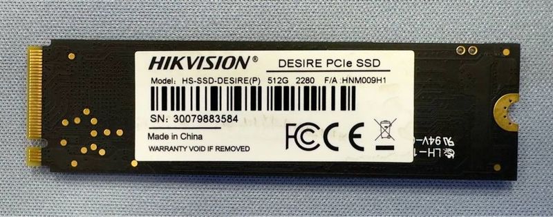 NVMe Hikvision 512GB NVMe Hikvision 512GB