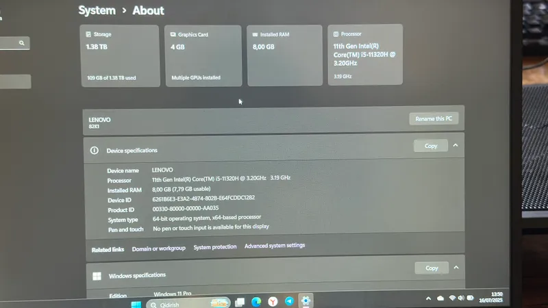 Noutbuk sotiladi! harakterichkasi rasmda,narx:499$