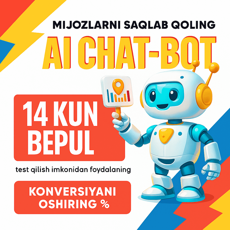 Chat-botni 3 unda ishga tushiring: tez va qulay!