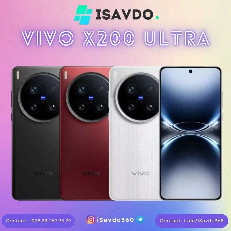VIVO x200 Ultra (Oldindan to`lovsiz | Без предоплаты) (Рассрочка) VIVO x200 Ultra (Oldindan to`lovsiz | Без предоплаты) (Рассрочка)