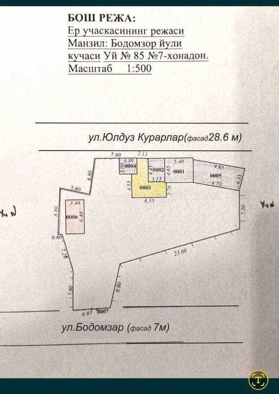 Продаётся участок под застройку — Бадамзар, 6 соток Продаётся участок под застройку — Бадамзар, 6 соток